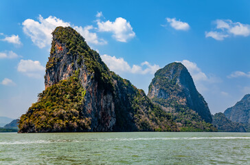 Rocky islands, Phang Nga Bay, Andaman Sea, Thailand.