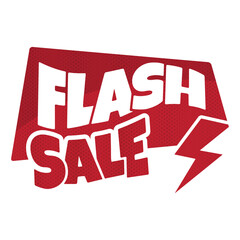 Flash sale discount banner vector clip art