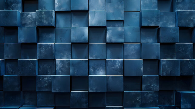 cubed background dark blue