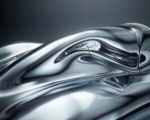 Sculpted shine, flowing metal for a modern, luxurious automotive ad