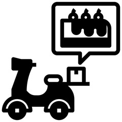 CHEESECAKE,delivery,motorcycle,work,food,working.svg