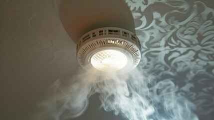 Reliable Indoor Smoke Detection Mechanism - obrazy, fototapety, plakaty