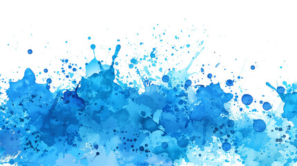 Beautiful abstract blue paint splashes foe background.
