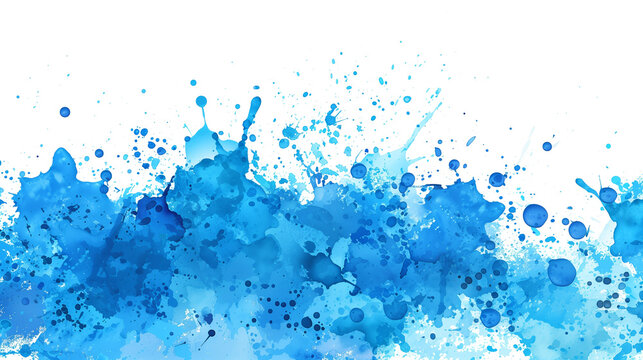 blue paint splash png