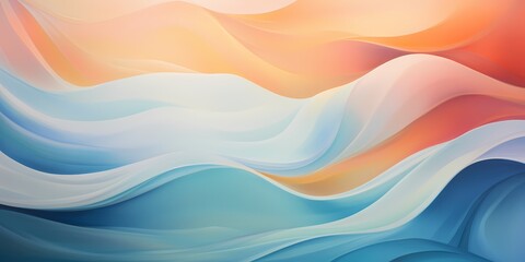 Fluid motions of vibrant gradients emulate the graceful movement of waves, evoking a sense of serenity and motion.