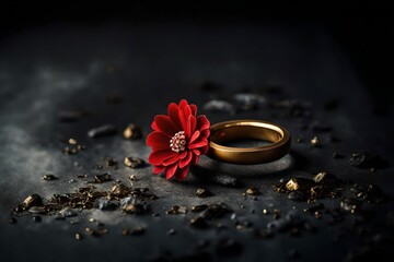 Obraz na płótnie Canvas precious golden wedding ring