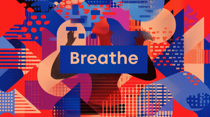 A single color background with the word "Breathe" in the center is depicted in the image referenced as ThatOtherGuy.