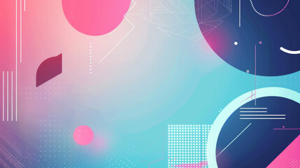 Abstract geometric background with vibrant colors