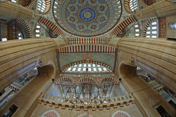 Obraz premium Selimiye Mosque, located in Edirne, Turkey, was built by Mimar Sinan in the 16th century.
