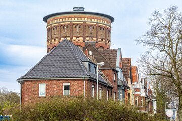 Alter Wasserturm in Krefeld an der Gutenbergstraße - 767189509