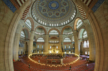 Obraz premium Selimiye Mosque, located in Edirne, Turkey, was built by Mimar Sinan in the 16th century.