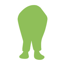 muslim pray position isolated