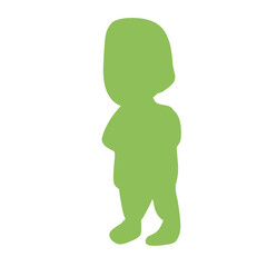 muslim pray position isolated