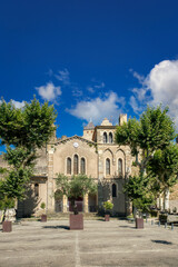 Obraz premium Carcassonne, a hilltop city in the Languedoc area of southern France, is famous for its medieval citadel