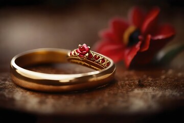 golden wedding ring