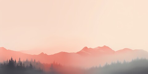 An ethereal morning mist over a gradient background, transitioning from pale peach tones to deep coral hues, inspiring creativity and innovation.