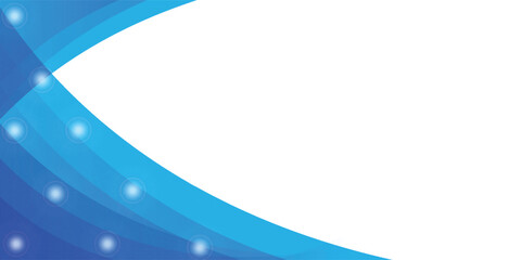 Obraz premium Modern blue banner background. Graphic design banner pattern background template with dynamic wave shapes. eps10
