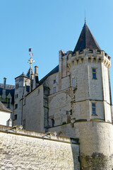 Fototapeta na wymiar Donjon du château de Saumur en Val de Loire - Maine et Loire - France