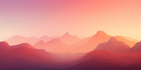 An enchanting gradient background, blending from soft peach to deep crimson, casting a mesmerizing glow that invites exploration and creativity in graphic design.