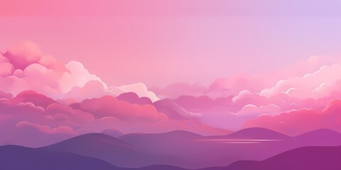 An enchanting dusk gradient background, blending from gentle rose pinks to deep magenta hues, setting the stage for artistic brilliance to unfold. - obrazy, fototapety, plakaty