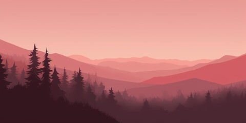 An enchanting dusk gradient background, fading from delicate salmon pink to deep wine red, setting a romantic ambiance perfect for creative endeavors.