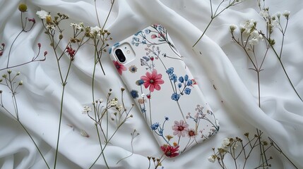 floral pattern phone case in stylish design