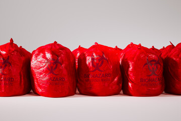 Red Biohazard Bags for Infectious Waste Management and Disposal