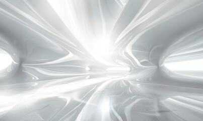Abstract white futuristic digital background