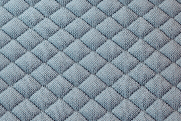 Obraz premium Intricate Blue Fabric Texture: A Detailed Macro Photography Close-Up