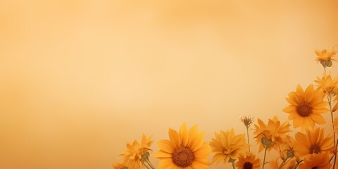 A tranquil gradient background, with delicate sunflower hues fading into deep ochre, creating a serene yet impactful backdrop for artistic expression.