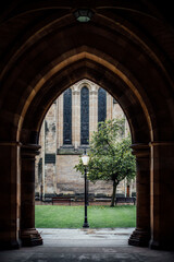 Archway to Lamp Post, Glasgow Scotland