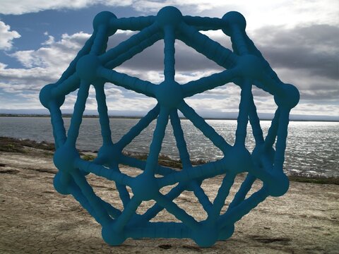 Snub Cube Structures with Atoms 3D print model