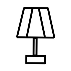 Lamp Related Vector Line Icon