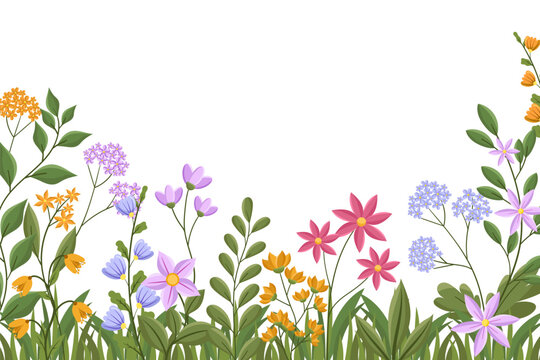 Abstract Spring Flower Background illustration.