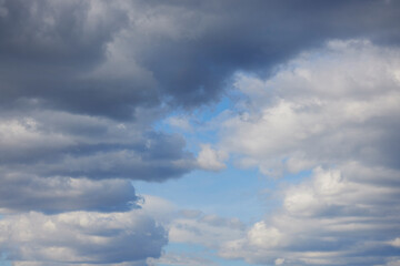 beautiful landscape with cloudy sky
