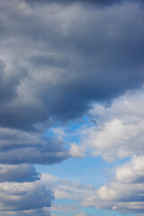 beautiful landscape with cloudy sky