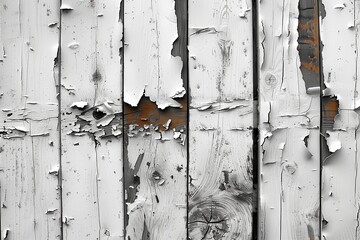White paint vintage wood background