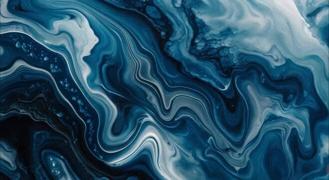 blue marble paint background footage