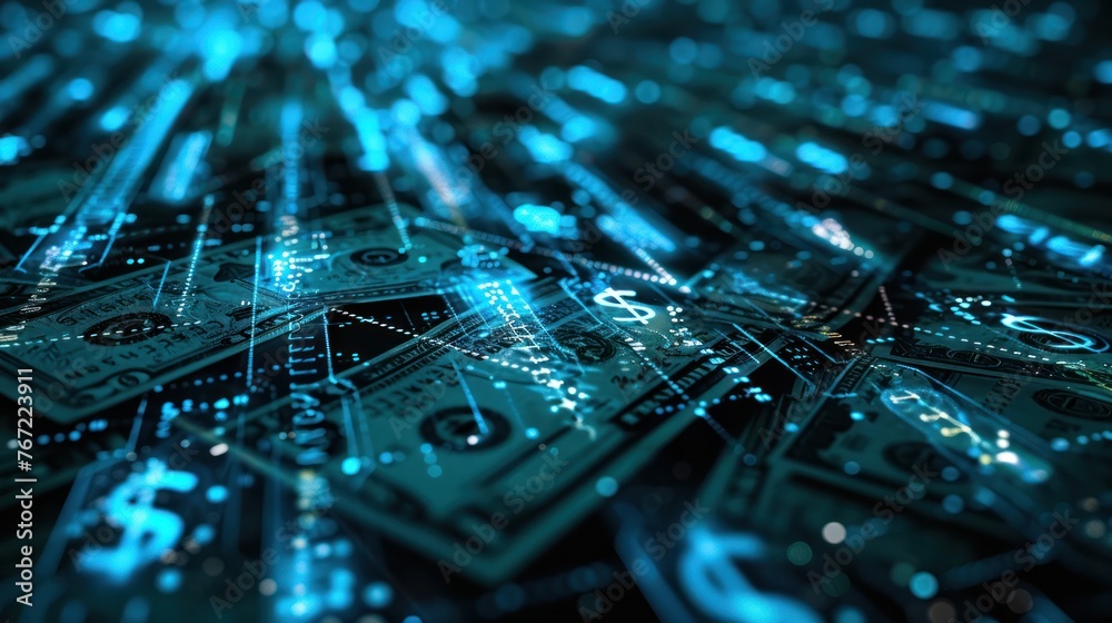 Poster AI system analyzes financial transactions Detect money laundering It refers to technology that enables effective governance