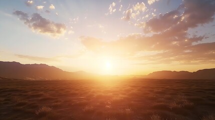 Fototapeta na wymiar Wide Sky 8K Realistic Lighting Unreal Engine