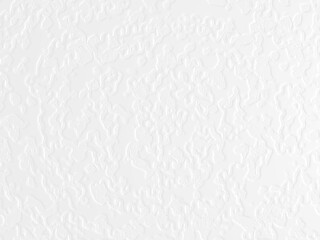 Abstract clean white texture wall 3d rendering illustration. Rough structure surface as paper, plaster or cement background for text space creative design artwork.