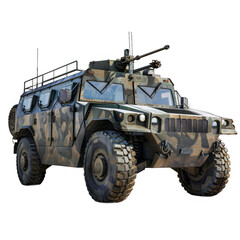 Fototapeta premium High mobility vehicle isolated on transparent background