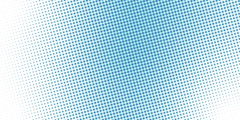Poster Dotted gradient halftone background. Horizontal seamless dotted pattern in pop art style.  © sudi