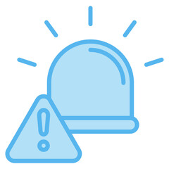 Safety Siren Design Elements Icons