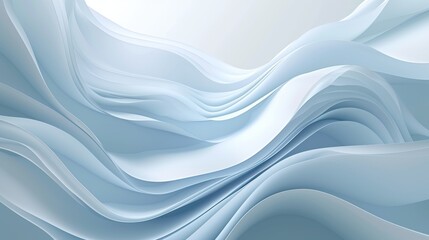 Minimalistic White and Light Blue Line Abstract Wallpaper