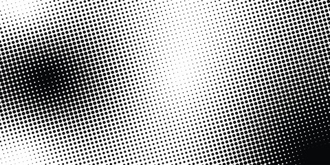 Dotted gradient halftone background. Horizontal seamless dotted pattern in pop art style. modern - obrazy, fototapety, plakaty