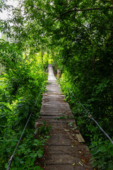 Suspension bridge, walkway to the adventurous, cross to the other side