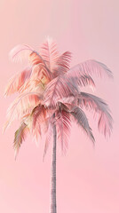 Fototapeta na wymiar Pastel colors of palm 