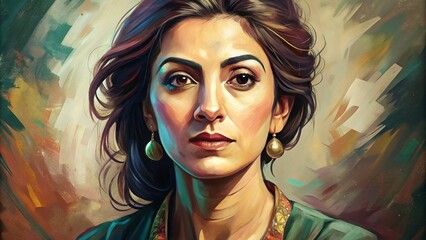 portrait of a woman.