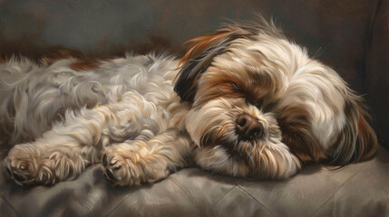 the timeless elegance of an adult Shih Tzu